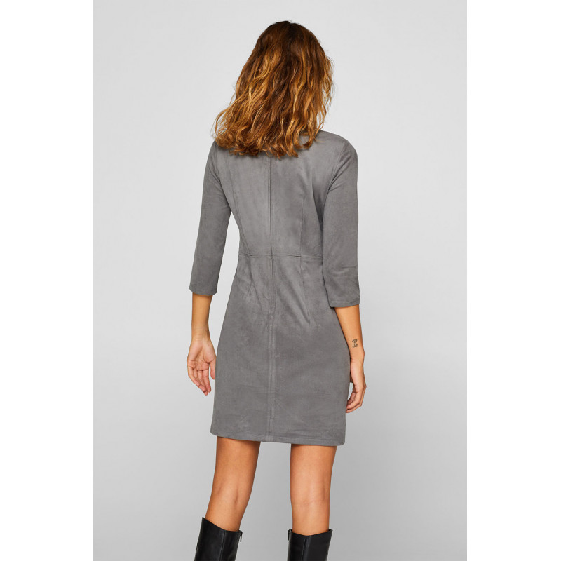 Robe stretch en similicuir