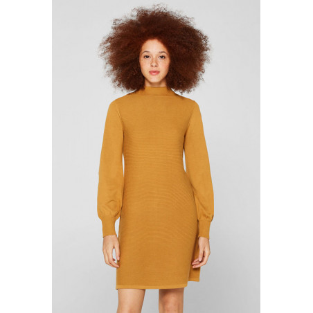 Robe-pull à manche ballon, 100% coton