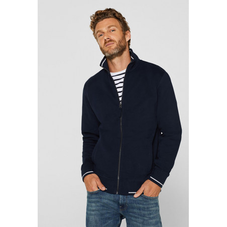 Cardigan molletonné en 100 % coton