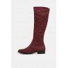 Bottes stretch en textile d'aspect daim