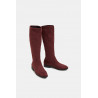 Bottes stretch en textile d'aspect daim