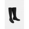Bottes stretch en textile d'aspect daim