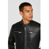 Veste de Motard en cuir nappa
